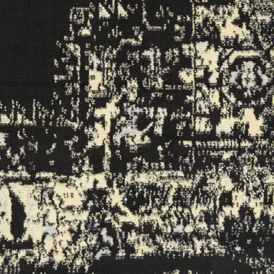 Cream Damask Power Loom Area Rug Photo 1