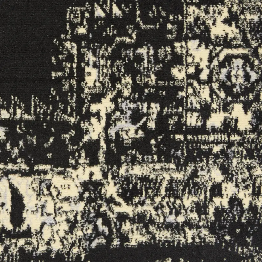 Cream Damask Power Loom Area Rug Photo 1