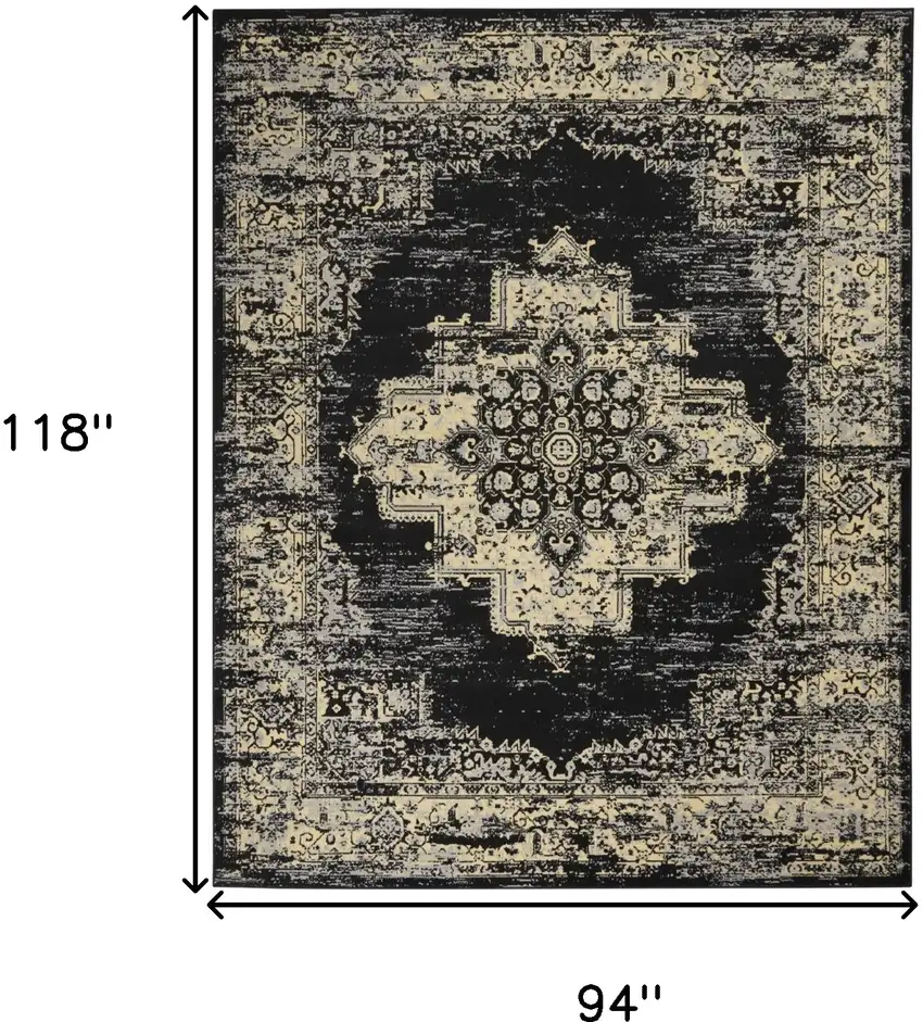 Cream Damask Power Loom Area Rug Photo 8