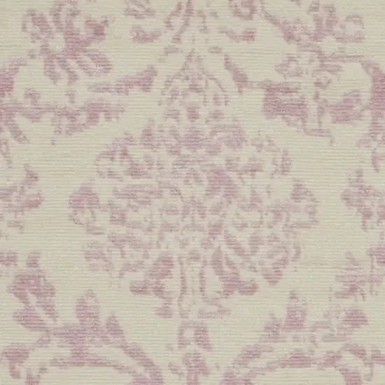 Cream Damask Power Loom Area Rug Photo 8