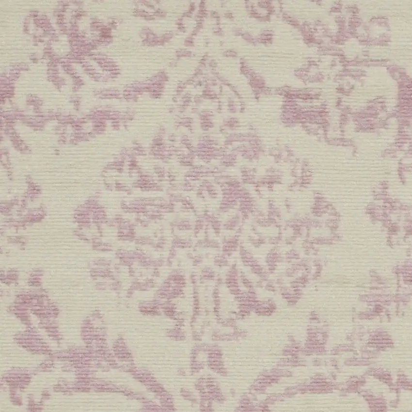 Cream Damask Power Loom Area Rug Photo 8