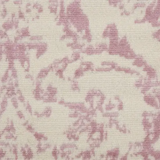 Cream Damask Power Loom Area Rug Photo 3