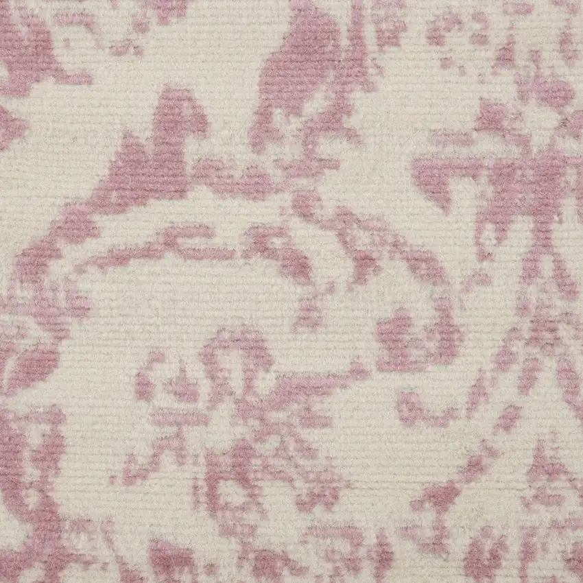 Cream Damask Power Loom Area Rug Photo 8