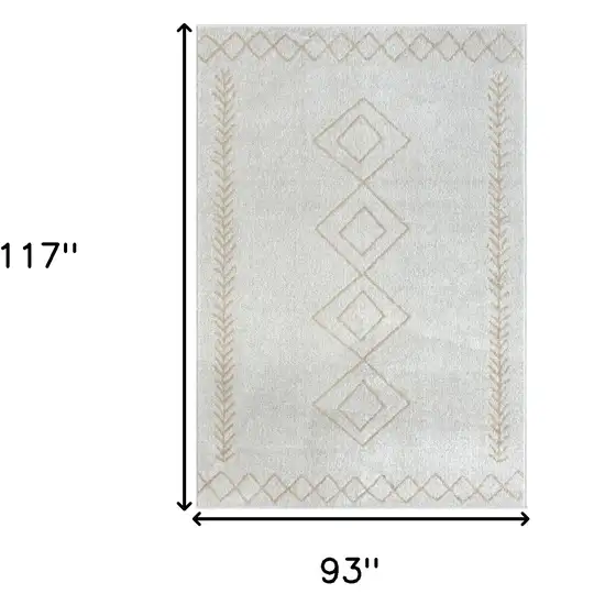 Cream Diamond Area Rug Photo 7