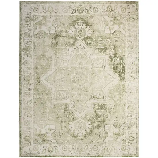 Cream Floral Area Rug Photo 7