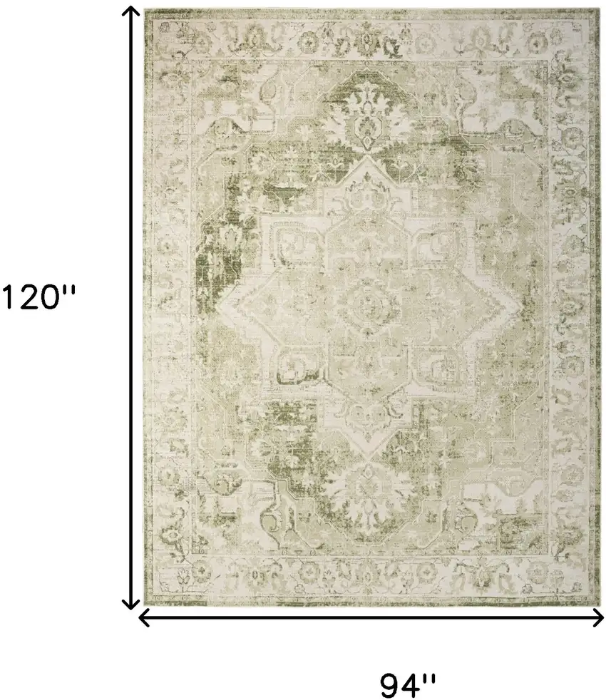 Cream Floral Area Rug Photo 3