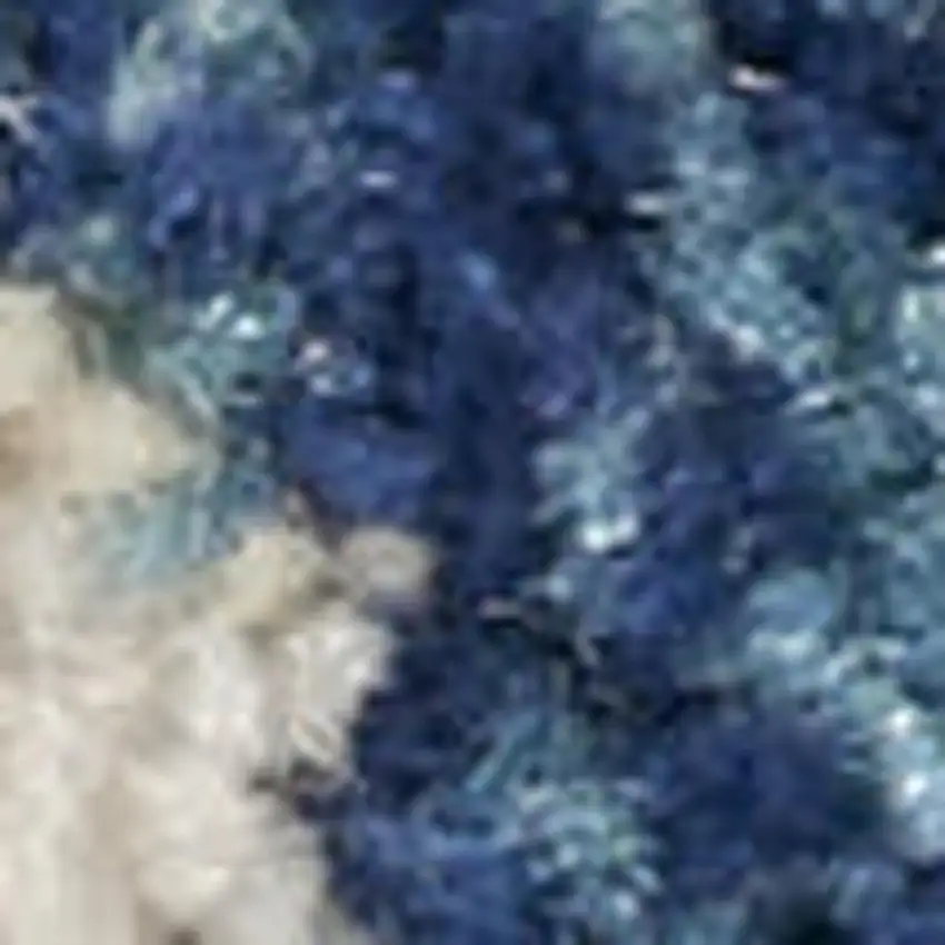 Cream Floral Distressed Area Rug Photo 2