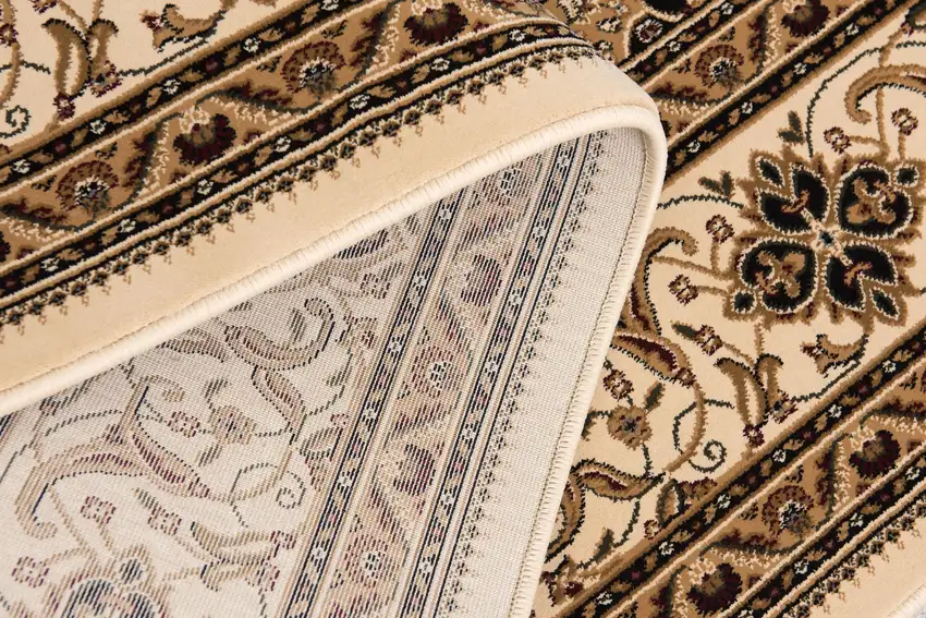 Cream Floral Medallion Area Rug Photo 7