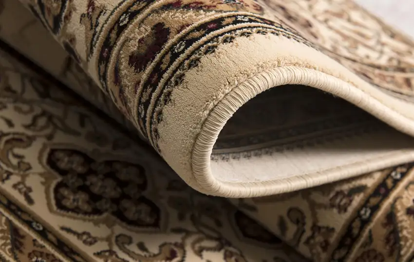 Cream Floral Medallion Area Rug Photo 2