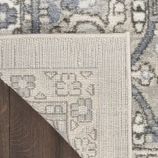Cream Floral Power Loom Area Rug Photo 8