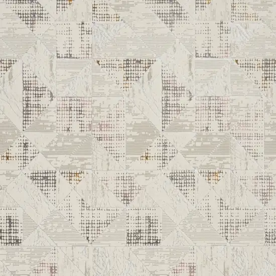Cream Geometric Area Rug Photo 7