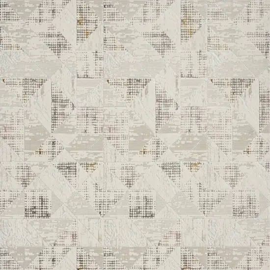 Cream Geometric Area Rug Photo 4
