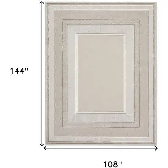 Cream Geometric Area Rug Photo 3