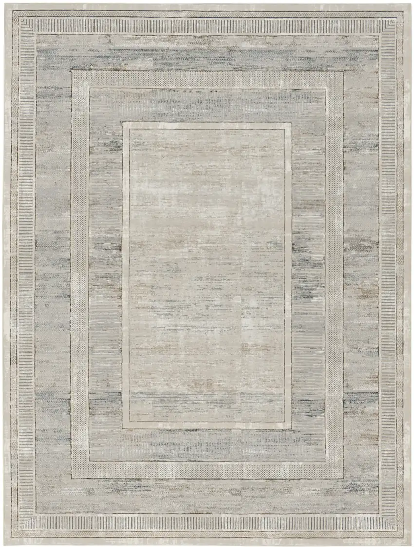 Cream Geometric Area Rug Photo 8