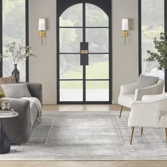 Cream Geometric Area Rug Photo 7