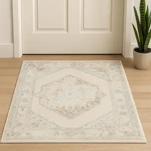 Photo of Cream Geometric Area Rug