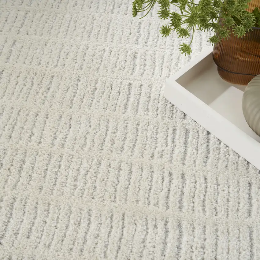 Cream Geometric Area Rug Photo 6