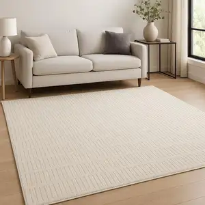 Photo of Cream Geometric Area Rug