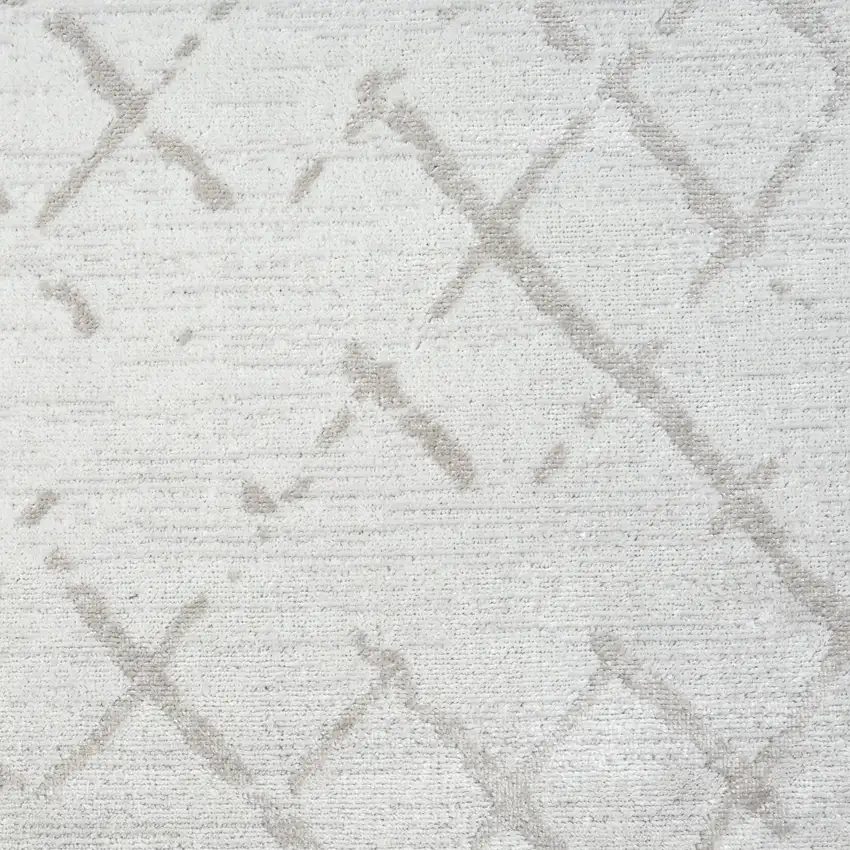 Cream Geometric Area Rug Photo 9