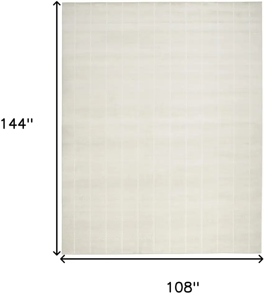 Cream Geometric Area Rug Photo 8