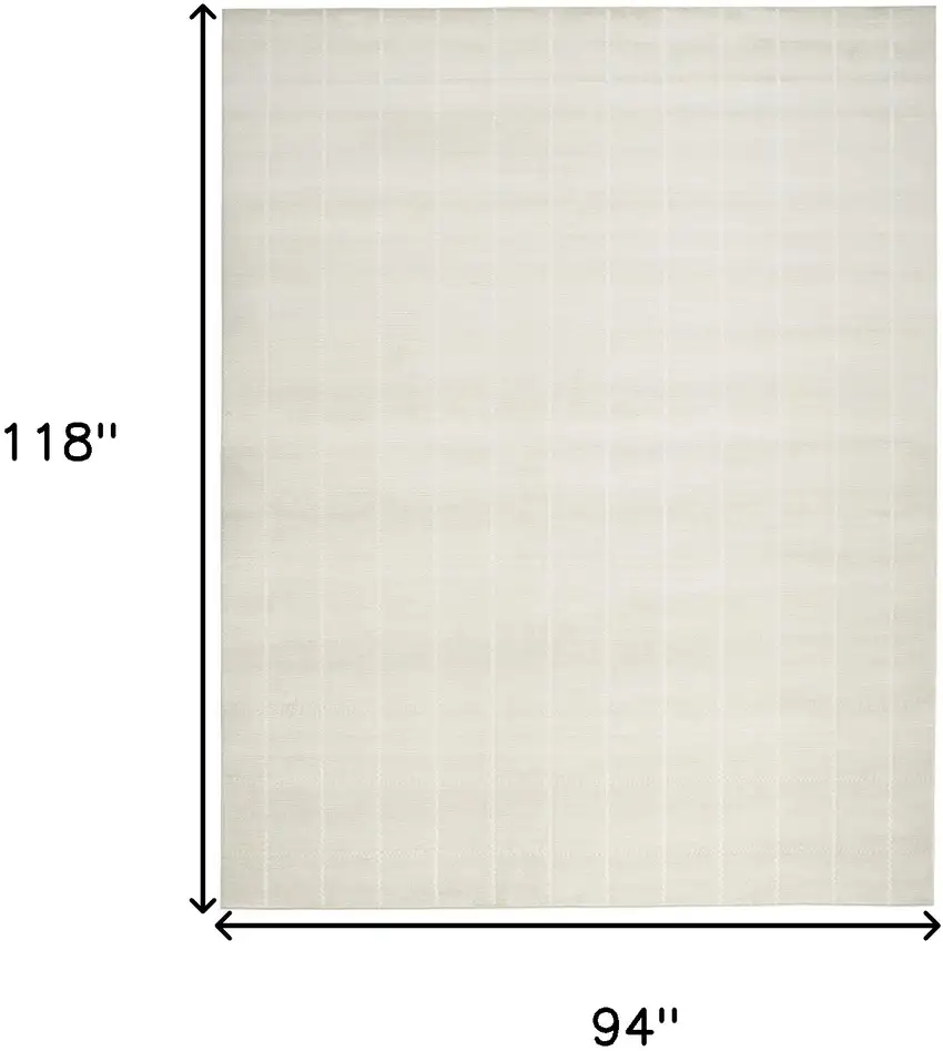 Cream Geometric Area Rug Photo 8