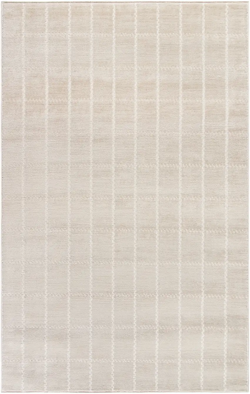 Cream Geometric Area Rug Photo 1