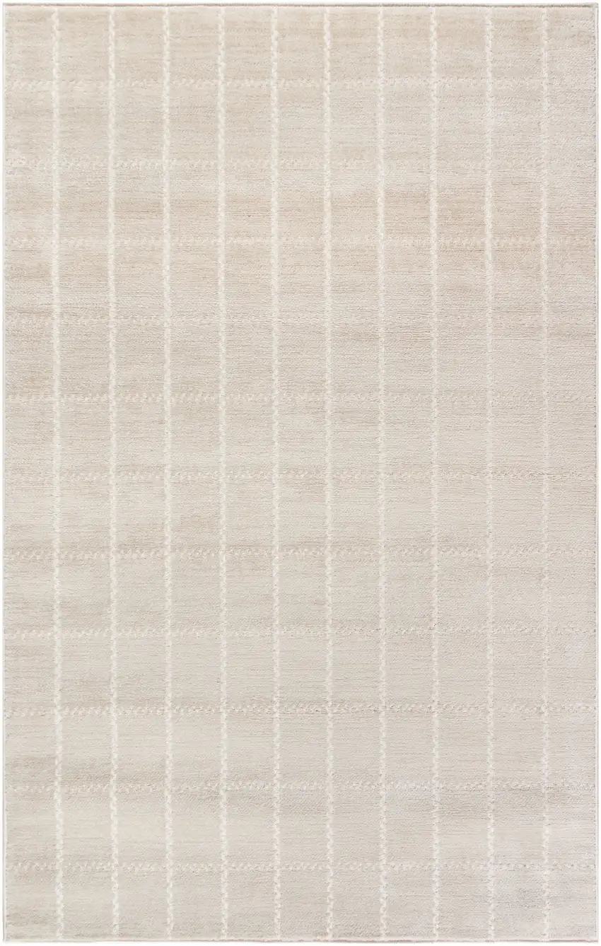Cream Geometric Area Rug Photo 4