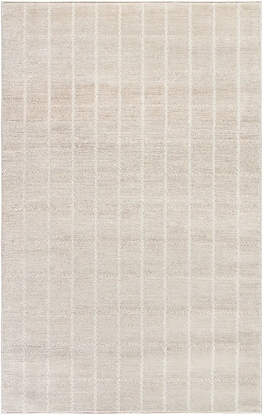 Cream Geometric Area Rug Photo 1