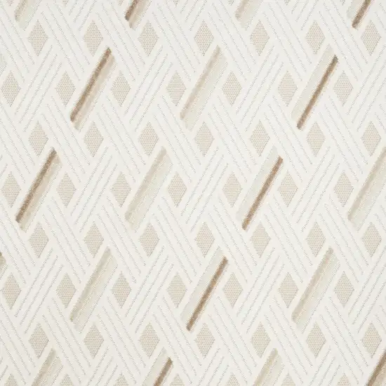 Cream Geometric Area Rug Photo 6