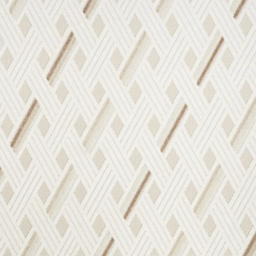 Cream Geometric Area Rug Photo 6