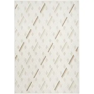Photo of Cream Geometric Area Rug