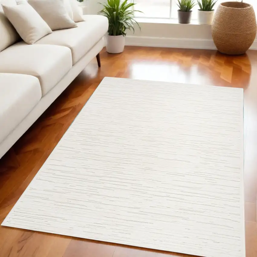 Cream Geometric Area Rug Photo 1