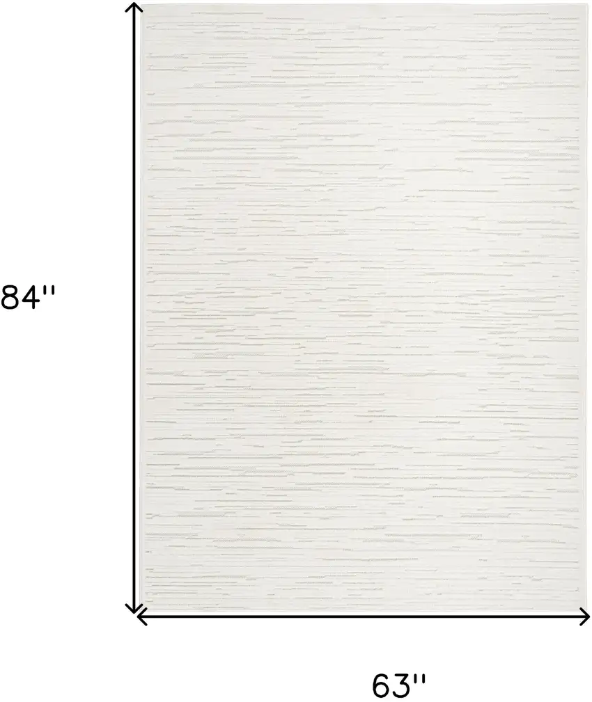 Cream Geometric Area Rug Photo 3