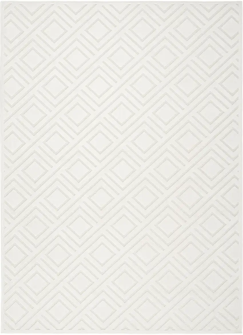 Cream Geometric Area Rug Photo 1