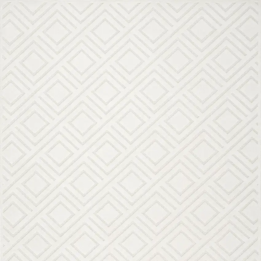 Cream Geometric Area Rug Photo 7