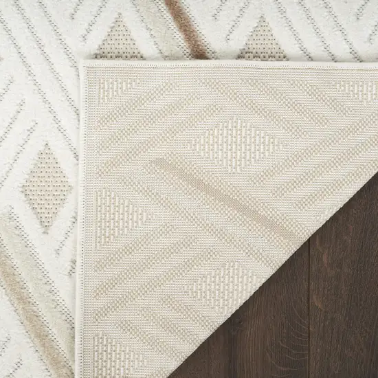 Cream Geometric Area Rug Photo 7