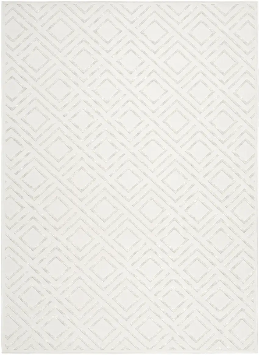 Cream Geometric Area Rug Photo 4