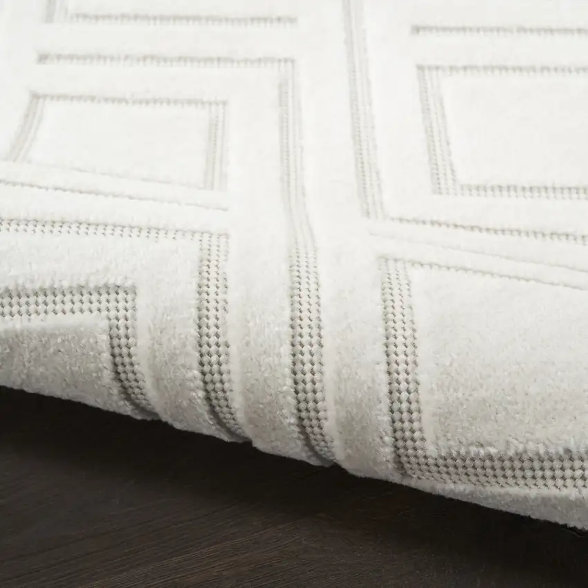 Cream Geometric Area Rug Photo 8