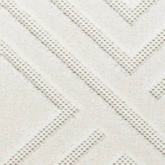 Cream Geometric Area Rug Photo 3