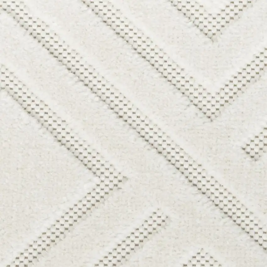 Cream Geometric Area Rug Photo 3