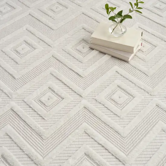Cream Indoor Outdoor Area Rug Photo 3