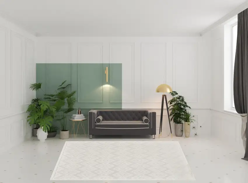 Cream Geometric Flatweave Area Rug Photo 2