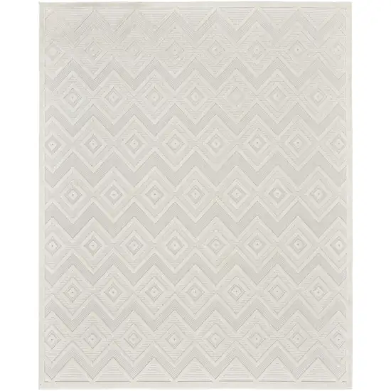 Cream Indoor Outdoor Area Rug Photo 9
