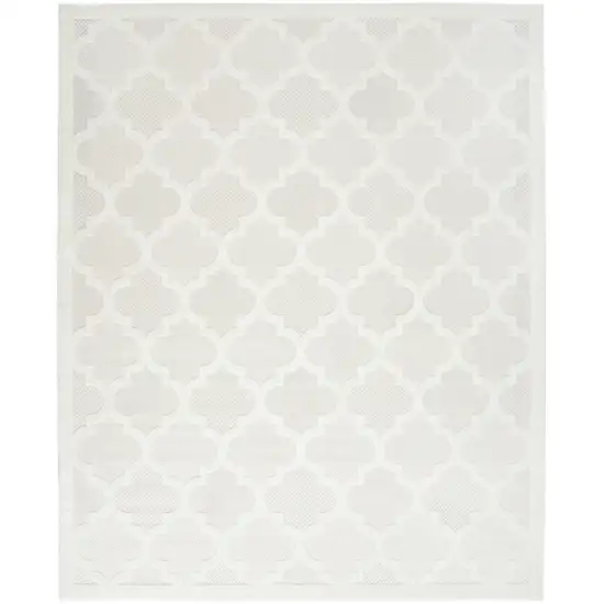 Cream Indoor Outdoor Area Rug Photo 1
