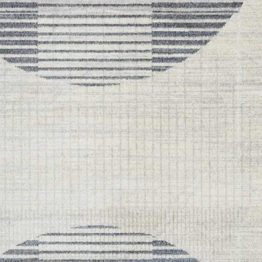 Cream Geometric Power Loom Area Rug Photo 3