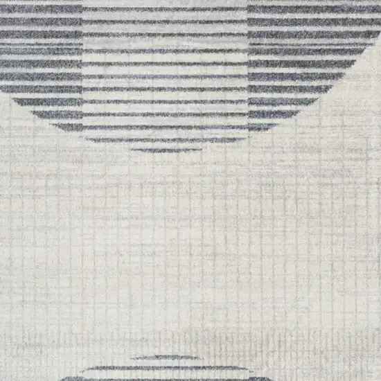 Cream Geometric Power Loom Area Rug Photo 8