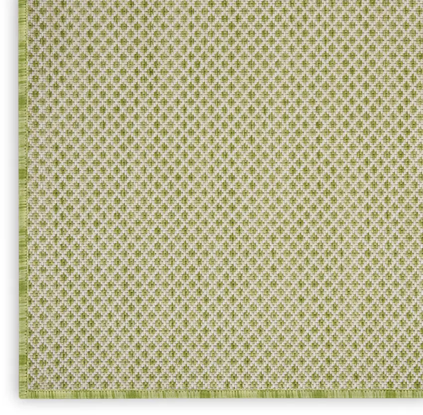 Green And Ivory Indoor Outdoor Area Rug Photo 4
