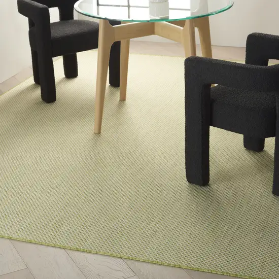 Green And Ivory Indoor Outdoor Area Rug Photo 5