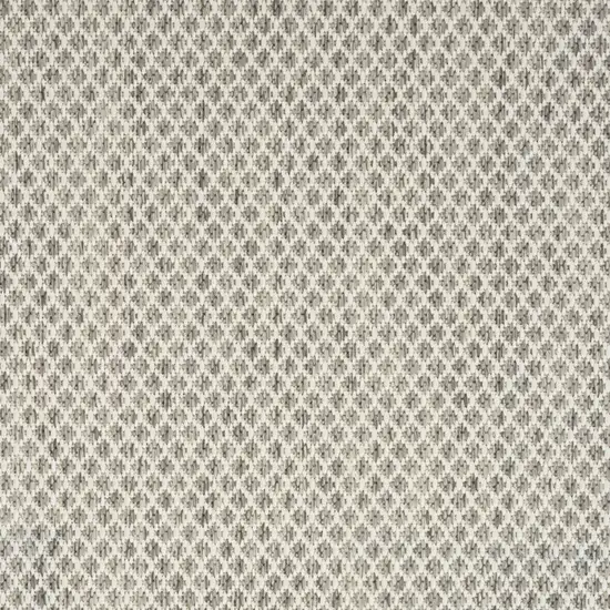 Ivory and Silver Indoor Outdoor Area Rug Photo 7