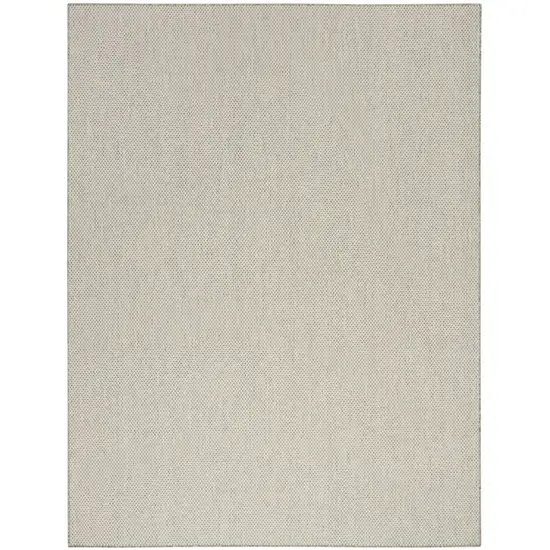 Ivory and Silver Indoor Outdoor Area Rug Photo 2